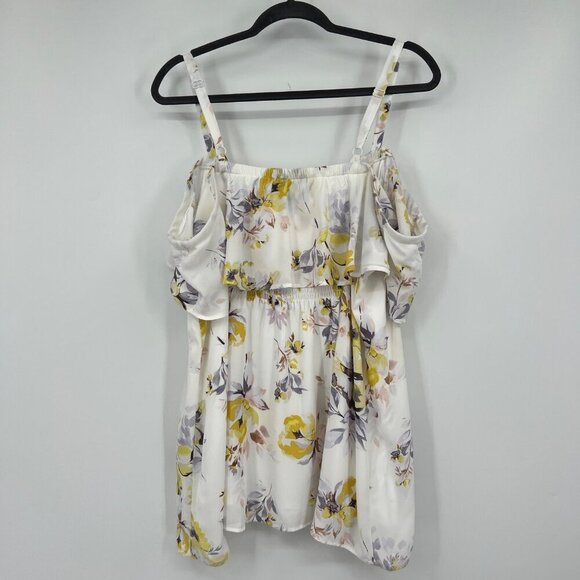 Torrid Georgette Ruffle Cold Shoulder Blouse woman's plus size 2 2x - Picture 9 of 13